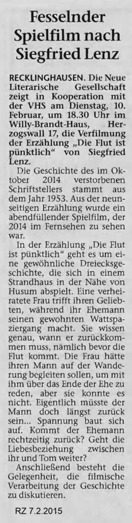 Recklinghäuser Zeitung 7.2.2015