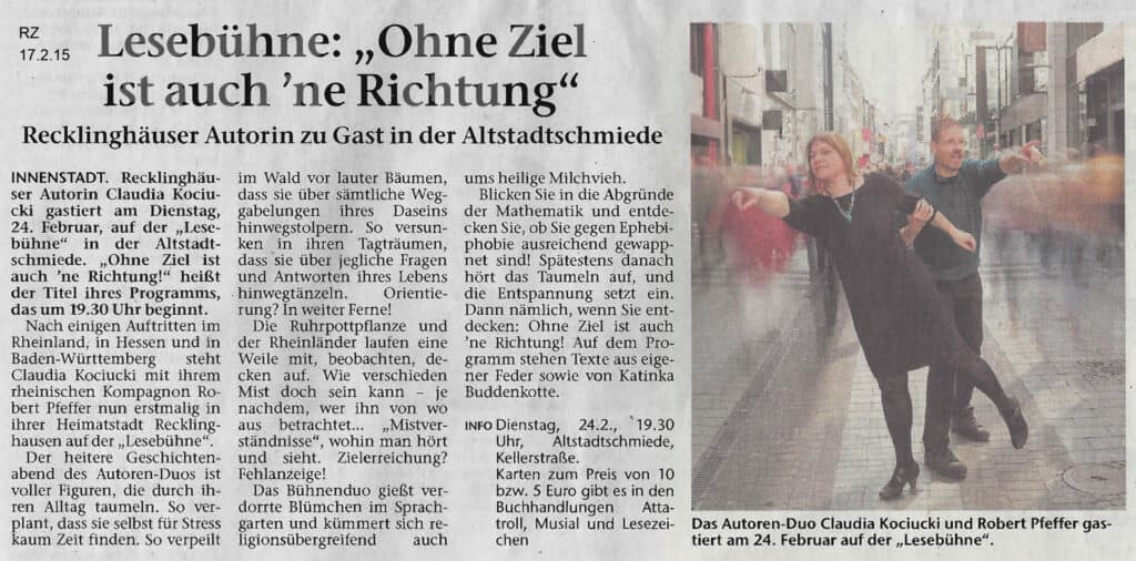 Recklinghäuser Zeitung 17.2.2015
