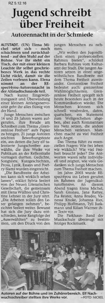 Recklinghäuser Zeitung 2.12.2016