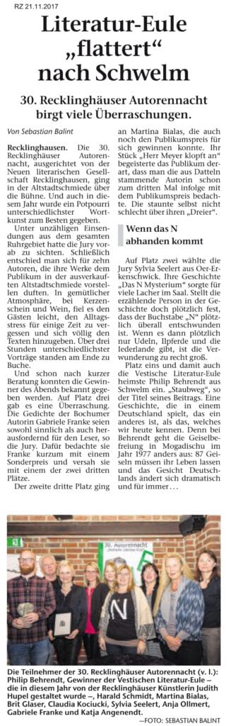 Recklinghäuser Zeitung 21.12.2017