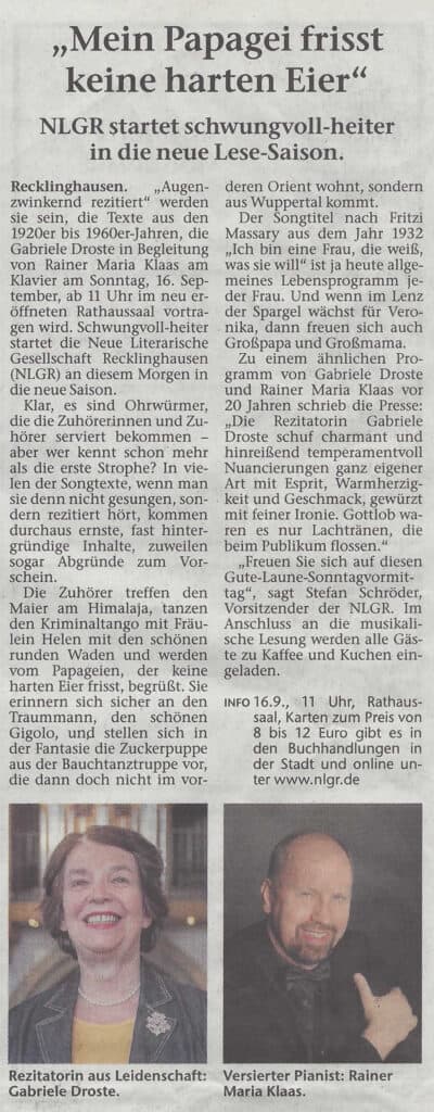 Recklinghäuser Zeitung 7.9.2018