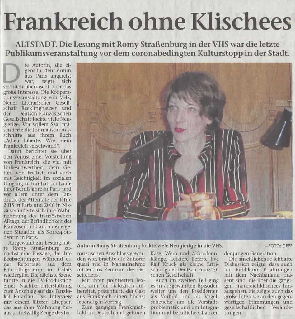 Recklinghäuser Zeitung 20.3.2020