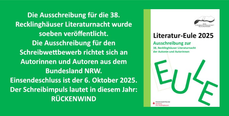 Beitragsbild Ausschreibung Literaturnacht 2025